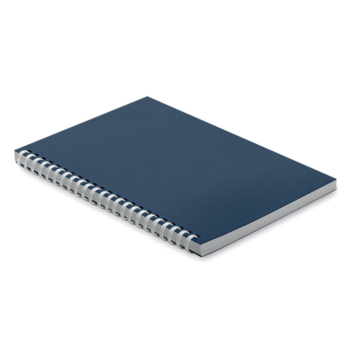 Carnet A5 en carton recyclé personnalisable RECARNOTE Bleu marine